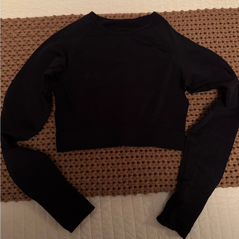 Amazon Black Workout Crop Top